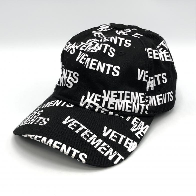 上品な 【中古】VETEMENTS ヴェトモン UA53CA250B[240010381448] ホワイト ブラック スタンプドロゴキャップ 22AW 野球帽
