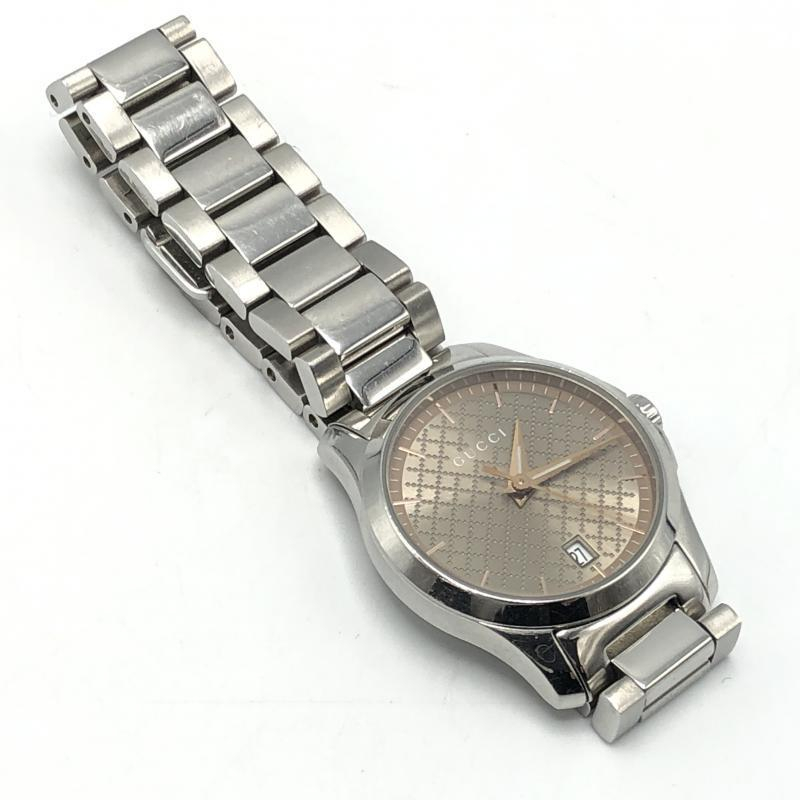 【中古】GUCCI グッチ G-TIMELESS シルバーカラー ゴールドカラー クオーツ Gタイムレス レディース YA126594 ペアウォッチ[240010381384]_画像2