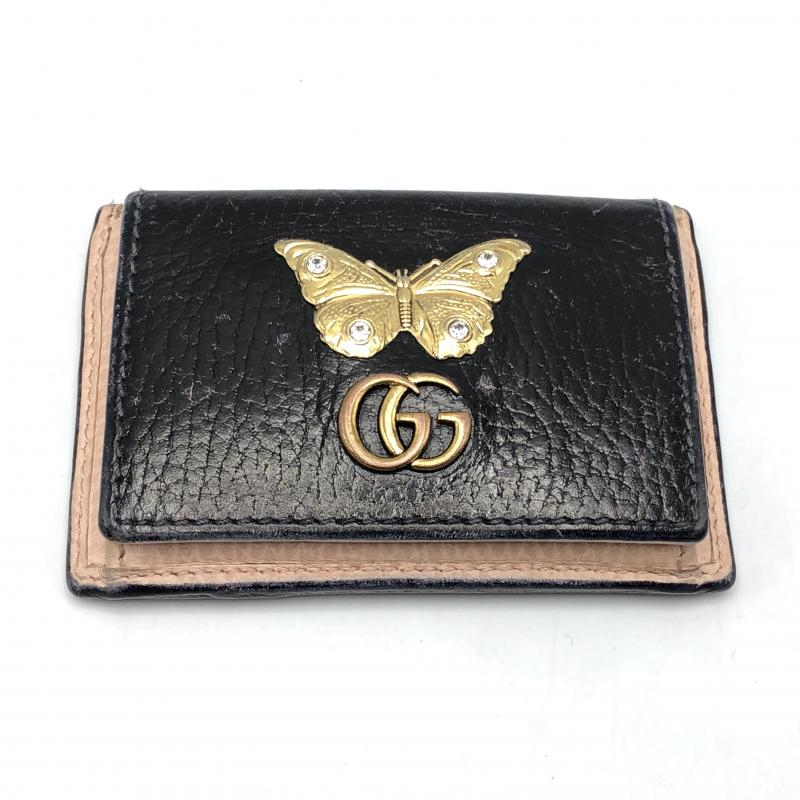最新デザインの グッチ 【中古】GUCCI コインケース バタフライマー