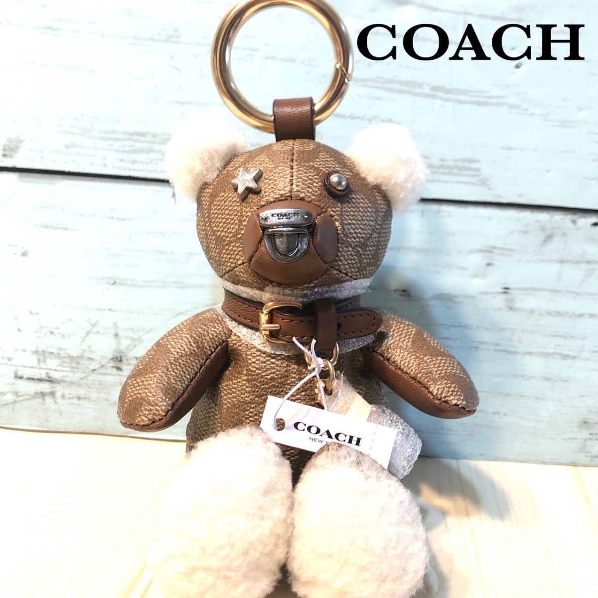 COACH コーチ キーホルダー キーリング クマ くま - キーホルダー