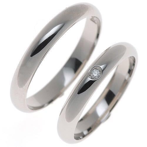 結婚指輪 プラチナ ペアリング ダイアモンド マリッジリング