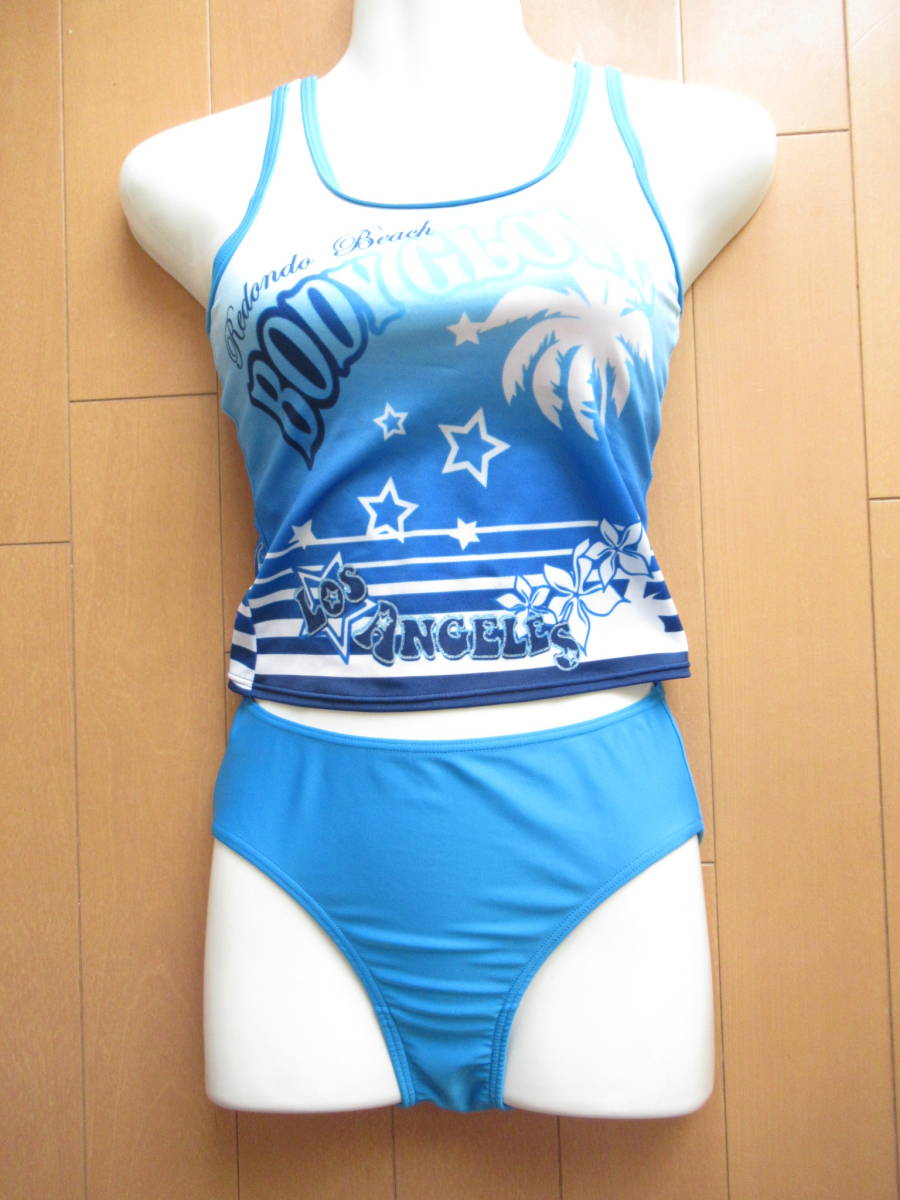 * прекрасный товар * BODY GLOVE купальный костюм плавание одежда раздельный ребенок девочка 160cm 2 позиций комплект SW8476