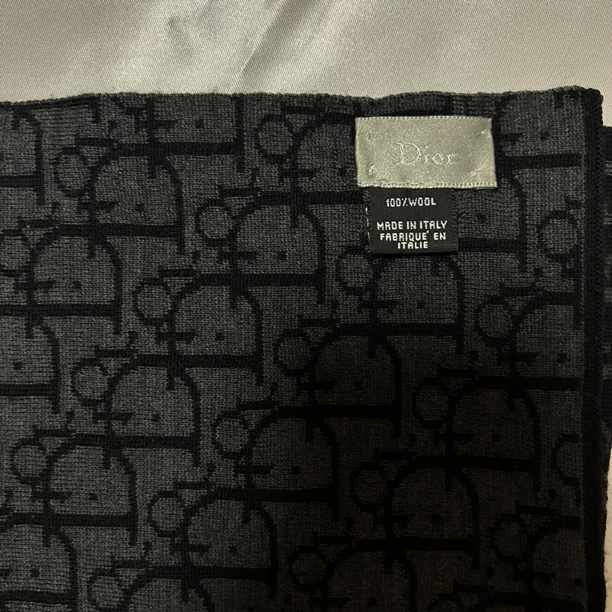 Dior トロッター柄バイカラーマフラー