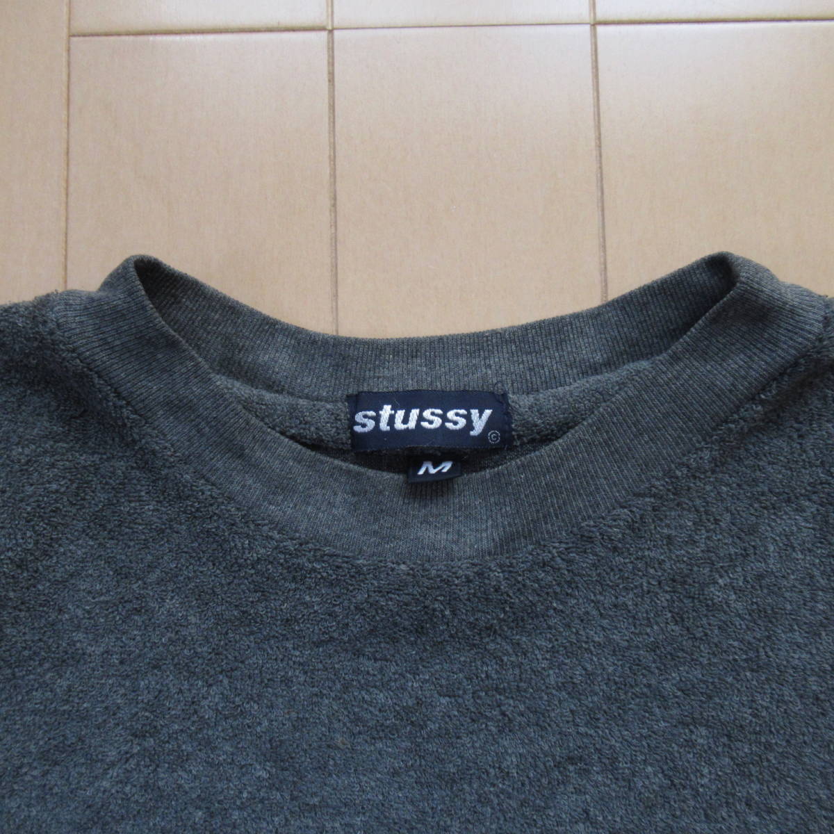 ★即決送込★レアTee パイル地 ポケTee 90s STUSSY USA製 old oldstussy ステューシーオールド 半袖 T-shirs Tee Tシャツ M l xl