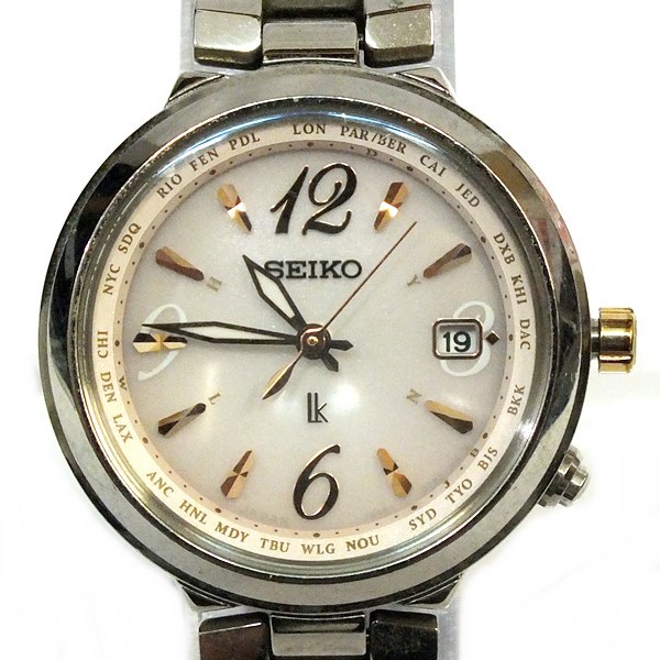 日本に SEIKO セイコー AB used 腕時計【送料無料】中古品 ソーラー