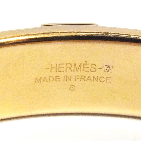 HERMES エルメス KAWAII リザード バングル ブレスレット ゴールドカラー【質屋かんてい局横浜港南店】中古品 used A_画像4