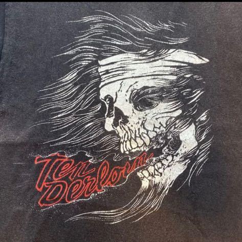 TENDERLOIN テンダーロイン ハーレースカル Tシャツ サイズS 黒 ブラック バイカー ヴィンテージ Tee BLACK _画像2