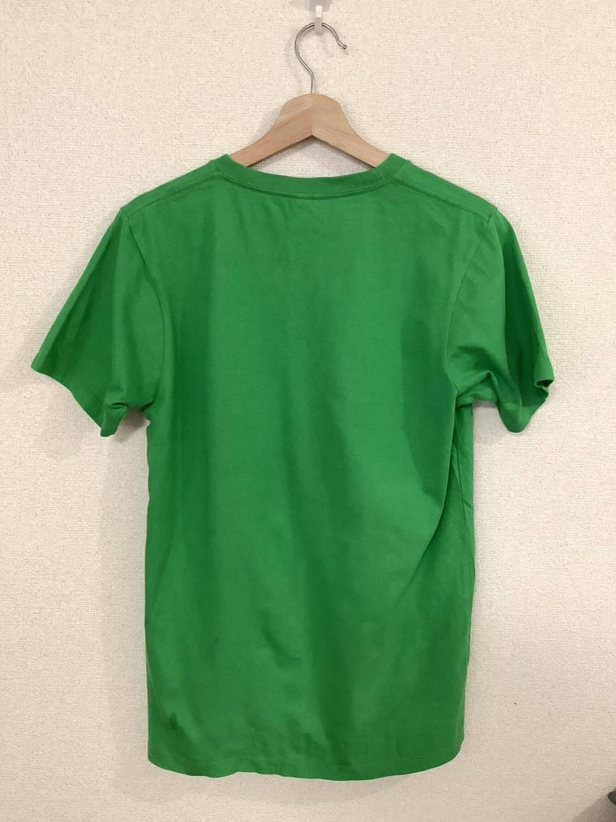 design tshirts store graniph グラニフ　シャボテンプリントTシャツ　半袖Tシャツ　グリーン　キャラクター　古着_画像2