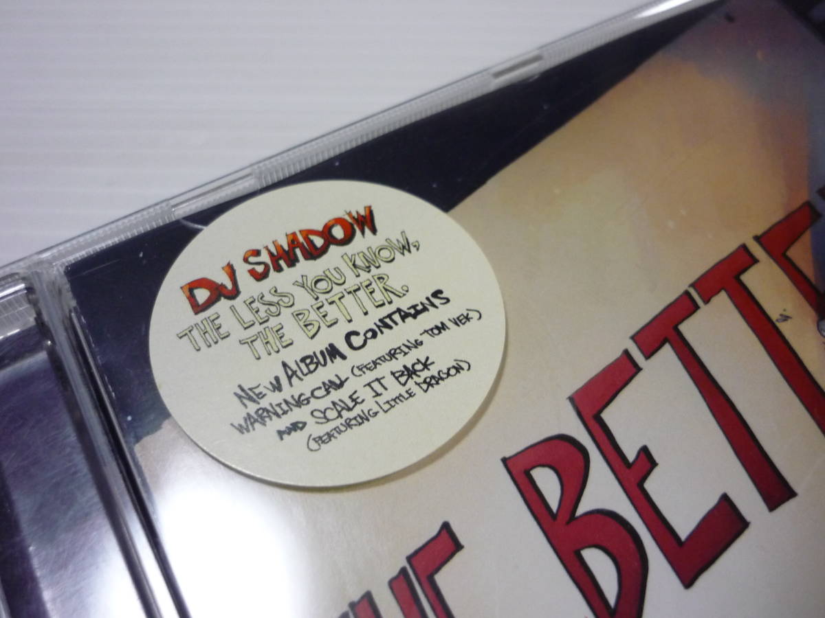 [管00]【送料無料】CD DJ Shadow / THE LESS YOU KNOW THE BETTER 洋楽 DJ シャドウ