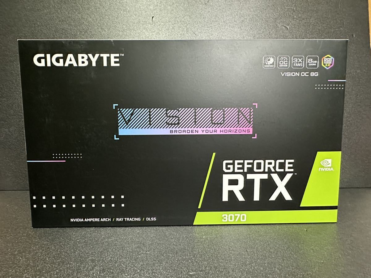 GIGABYTE GeForce RTX3070 GV-N3070VISION OC-8GD 白 ホワイト 非LHR