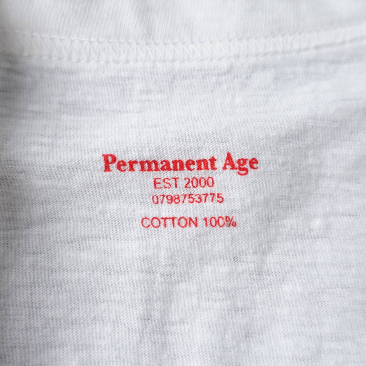 Permanent Age/ permanent eiji/M/ made in Japan / no sleeve cut and sewn / white / shirt / white / lady's 