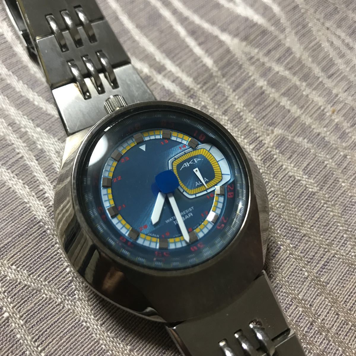 SEIKOセイコーアルバ RARE 90s ALBA AKA by SEIKO BULLHEAD V707-0A20 Ｂlue Dial Watch(アルバ)｜売買されたオークション情報、ヤフオク! の商品情報をアーカイブ公開 - オークファン（aucfan.com）