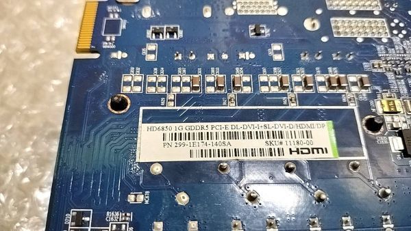 F174 SAPPHIRE HD6850 1GB DVI HDMI PCI-Express グラフィックボード_画像3