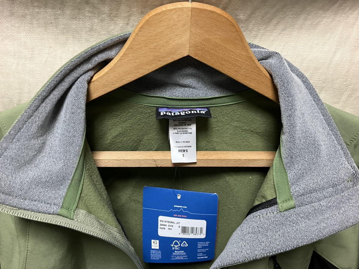 新品 patagonia インテグラジャケット S ソフトシェル F9 スリング