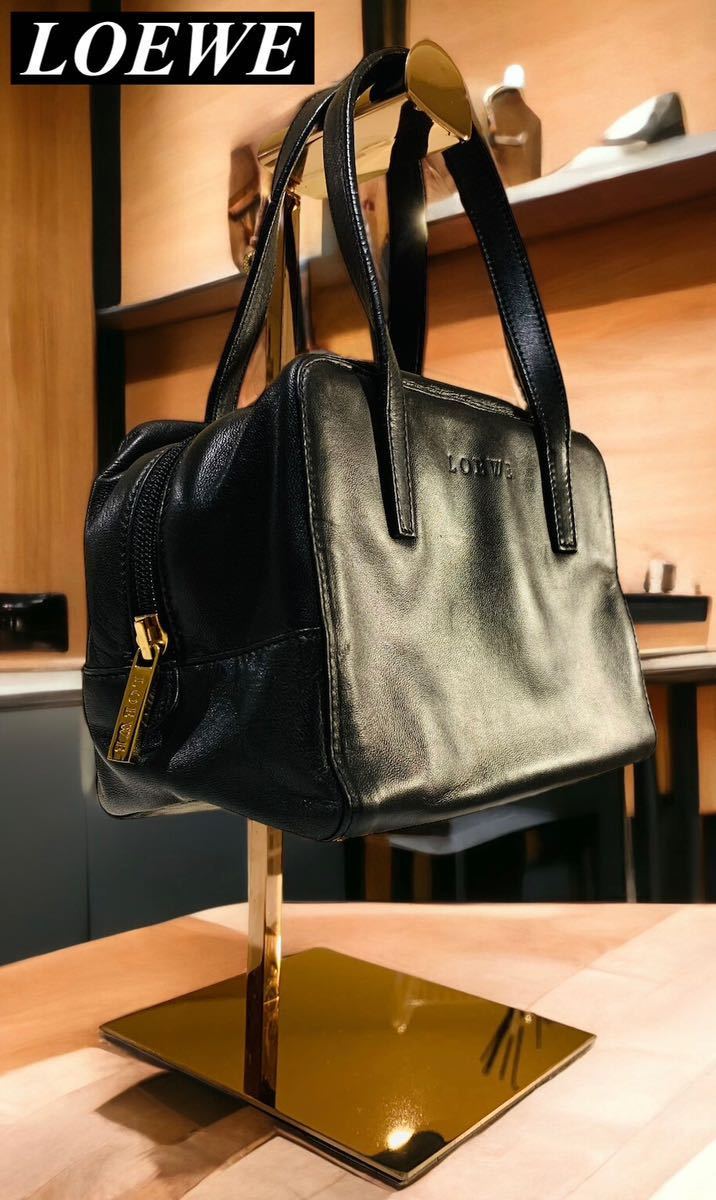 1円〜【美品】LOEWE ロエベ ナッパレザー ハンドバッグ ミニバッグ