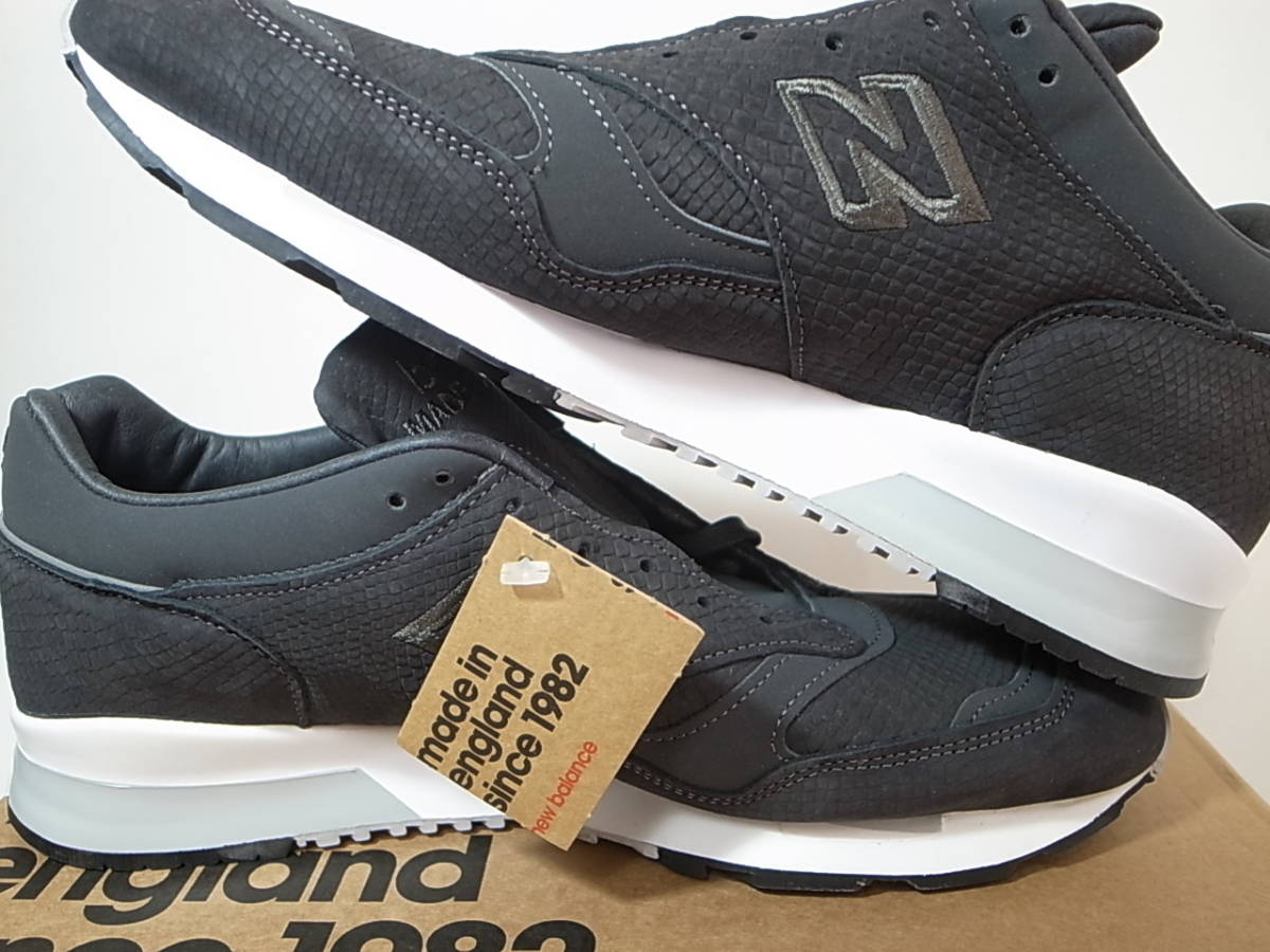 【送料無料 即決】日本未発売 NEW BALANCE UK製 M1500NBB 29cm US11新品 オールレザーモデル IGUANA イグアナ 型押しヌバックレザー 英国製