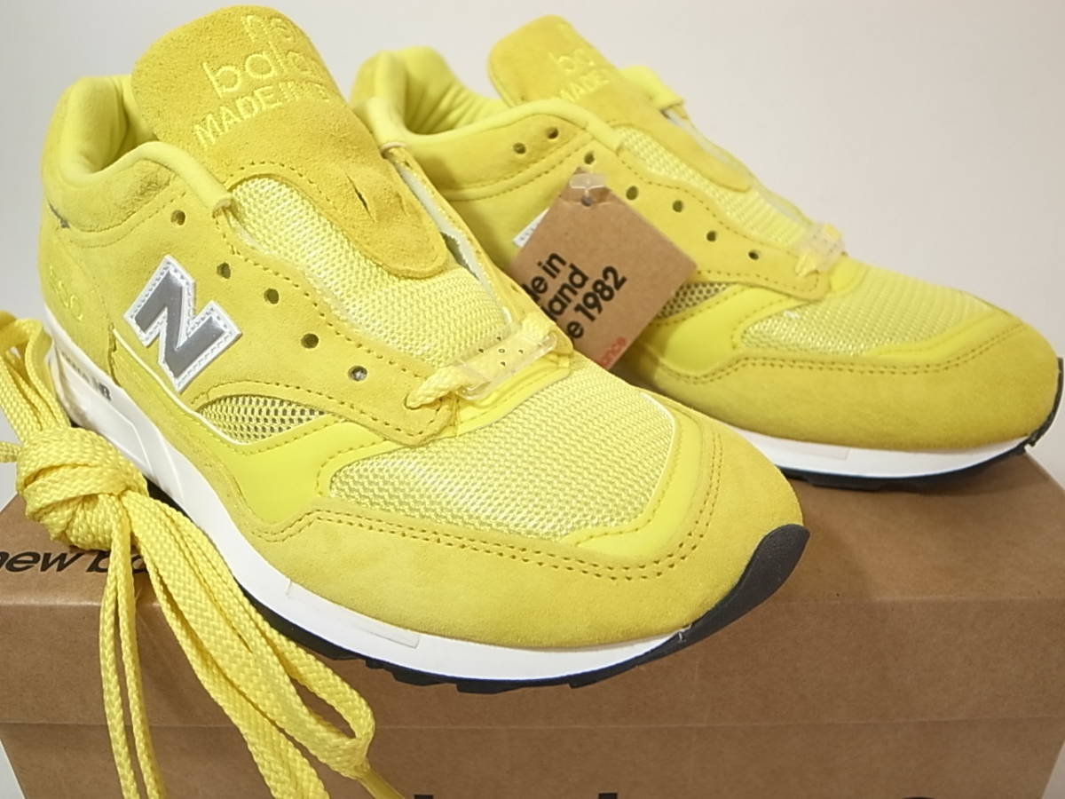 【送料無料 即決】POP TRADING COMPANY x NEW BALANCE UK製M1500POP 24.5cm US6.5新品ポップトレーディングカンパニー別注コラボ黄イエロー