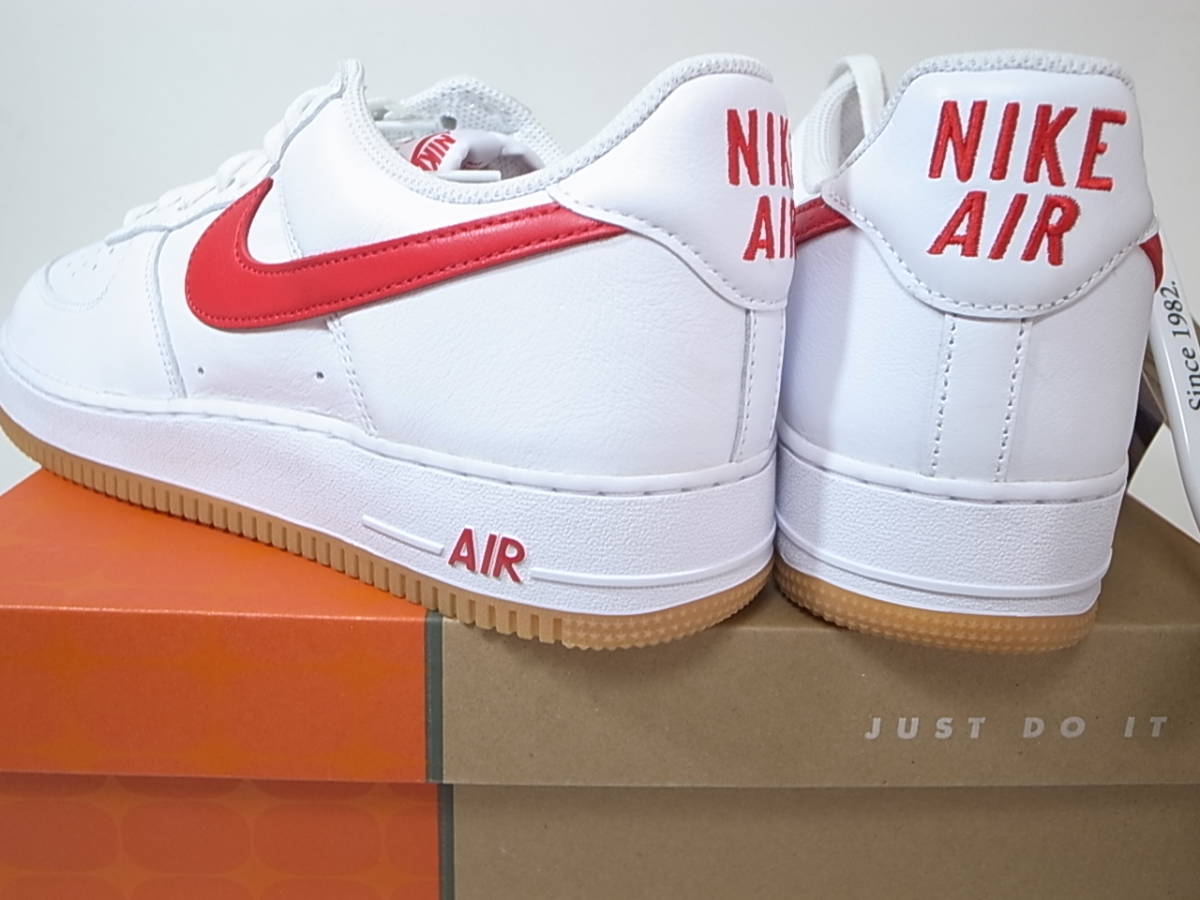 【送料無料 即決】NIKE AIR FORCE 1 LOW RETRO COLOR OF THE MONTH白xレッドxガムソール29cm US11新品DJ3911-102 エアフォース1 40周年記念_画像3