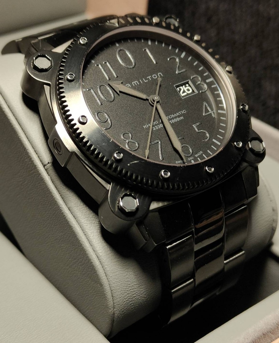 送料無料 ベルト新品 1000m防水 HAMILTON khaki BELOW ZERO オートマチック ハミルトン カーキビロウゼロ 自動巻き  ball 腕時計 watch