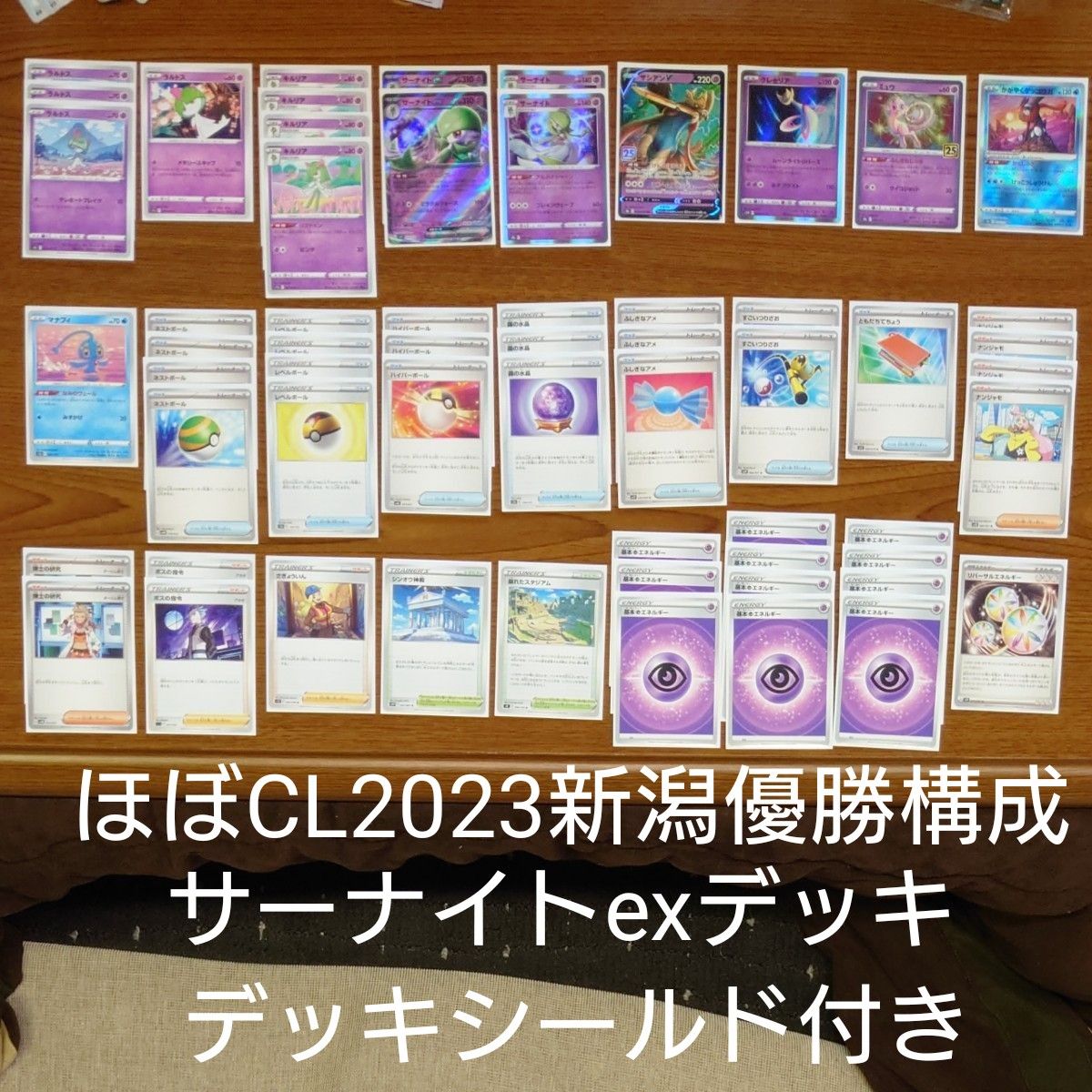 ほぼ CL2023新潟 優勝構成 サーナイトexデッキ 構築済みデッキ ガチ
