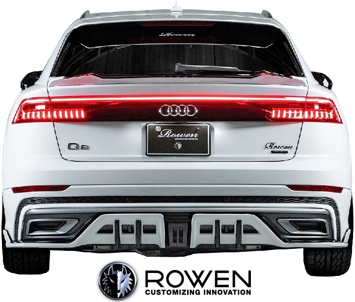 【M’s】AUDI Q8 55 TFSI quattro S-LINE (2019y-) ROWEN サイドディフューザー 左右／／アウディ FRP ロエン ロウェン エアロ 1A012J00_画像6