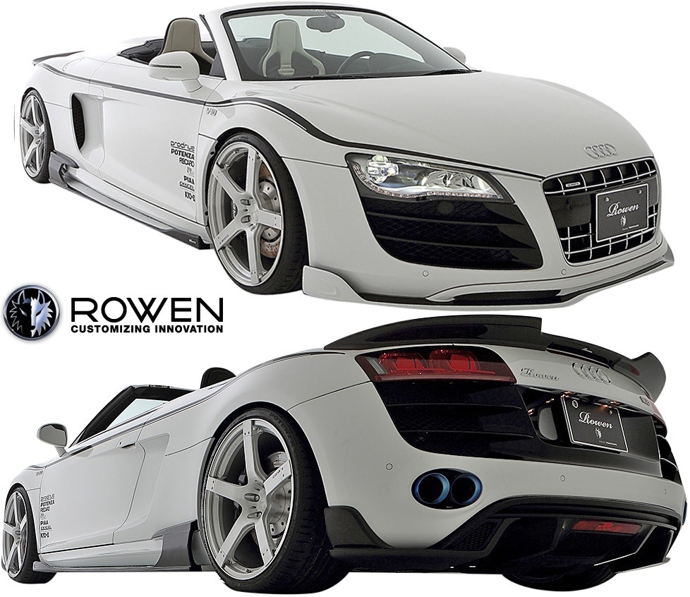 【M's】アウディ R8 スパイダー 5.2FSI V10 前期 (2010.10-2013.03) ROWEN 可変バルブ付 マフラー / ロエン 42BUJF エキゾースト 1A007Z01T_画像6