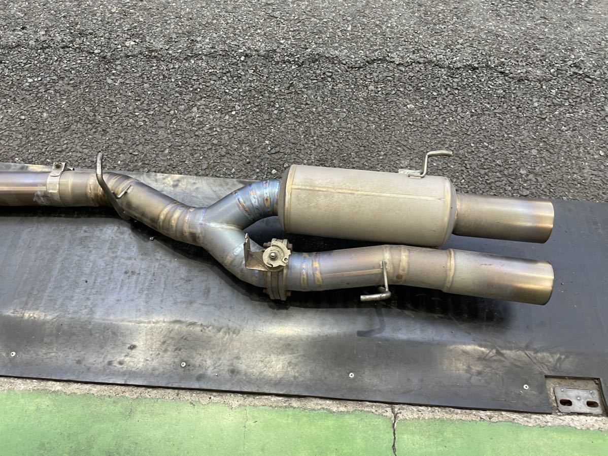 競技用】ER34ターボ4ドア用ワンオフ可変式フルチタンマフラー 競技用】ER34ターボ4ドア用ワンオフ可変式フルチタンマフラー