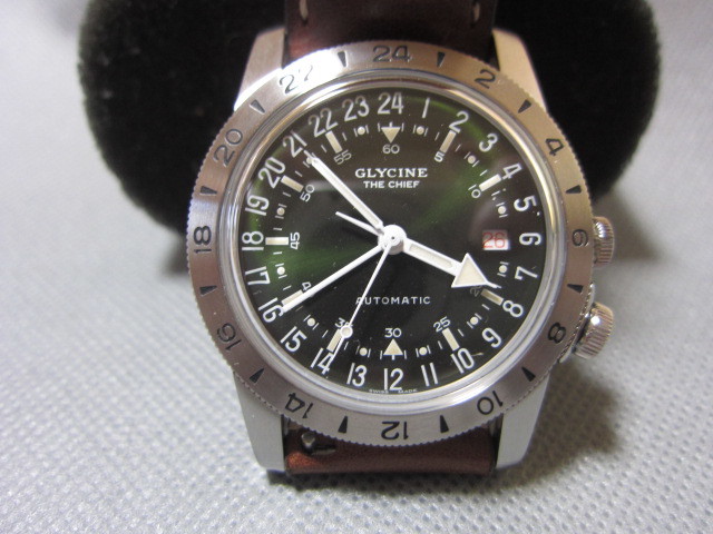 GLYCINE グリシン エアマン 軍用 時計 ミリタリー 時計 GMT THE CHIEF