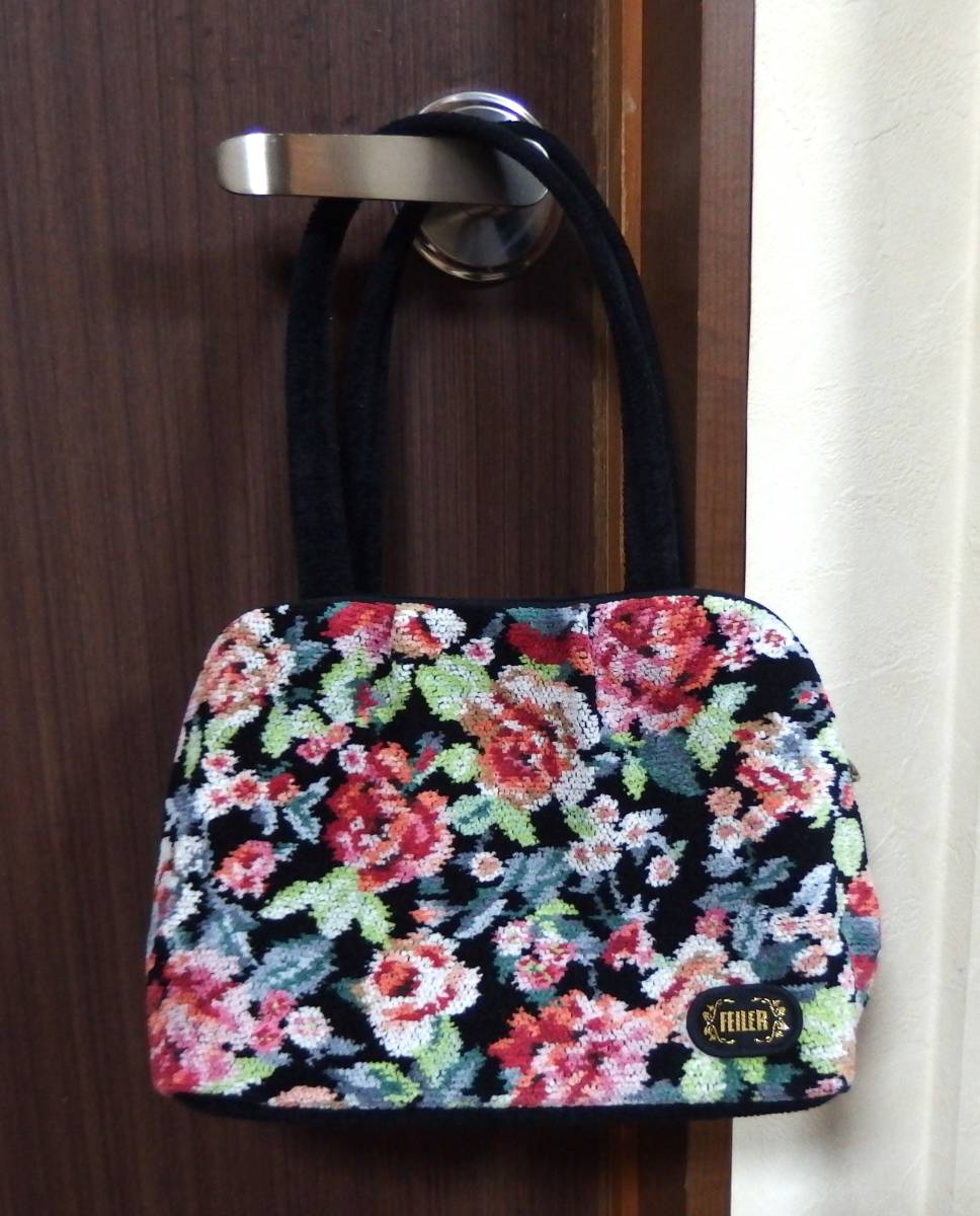 未使用品】☆フェイラー イングリッシュローズ トートバッグ