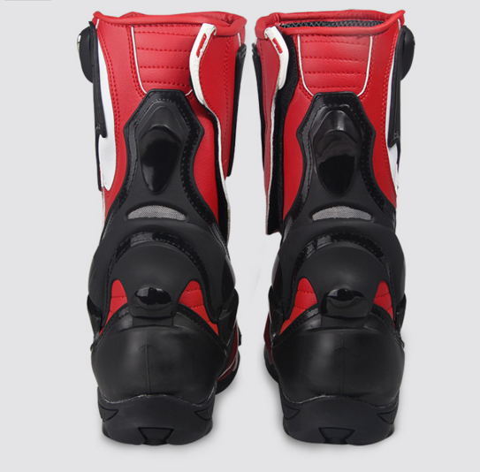 新入荷 SPEED オートバイ レーシングブーツ バイク用ブーツ 靴 赤 サイズ40 25-25.5cm_画像3