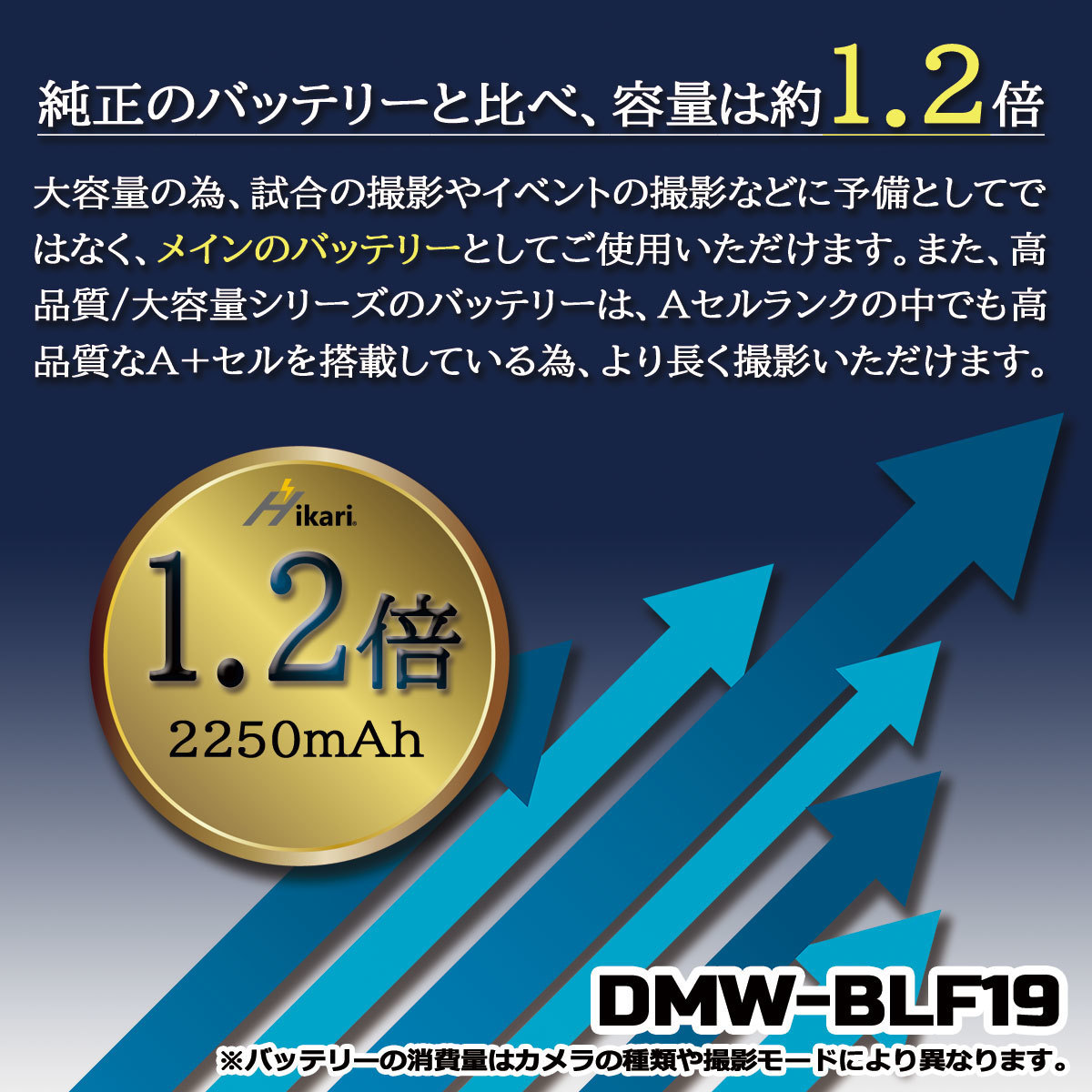 ・DMW-BLF19 / DMW-BLF19E 　Panasonic 　SIGMA BP-61 大容量 互換バッテリー　と　互換充電器 DMW-BTC10 LUMIX DMC-GH3 DMC-GH4 DC-GH5
