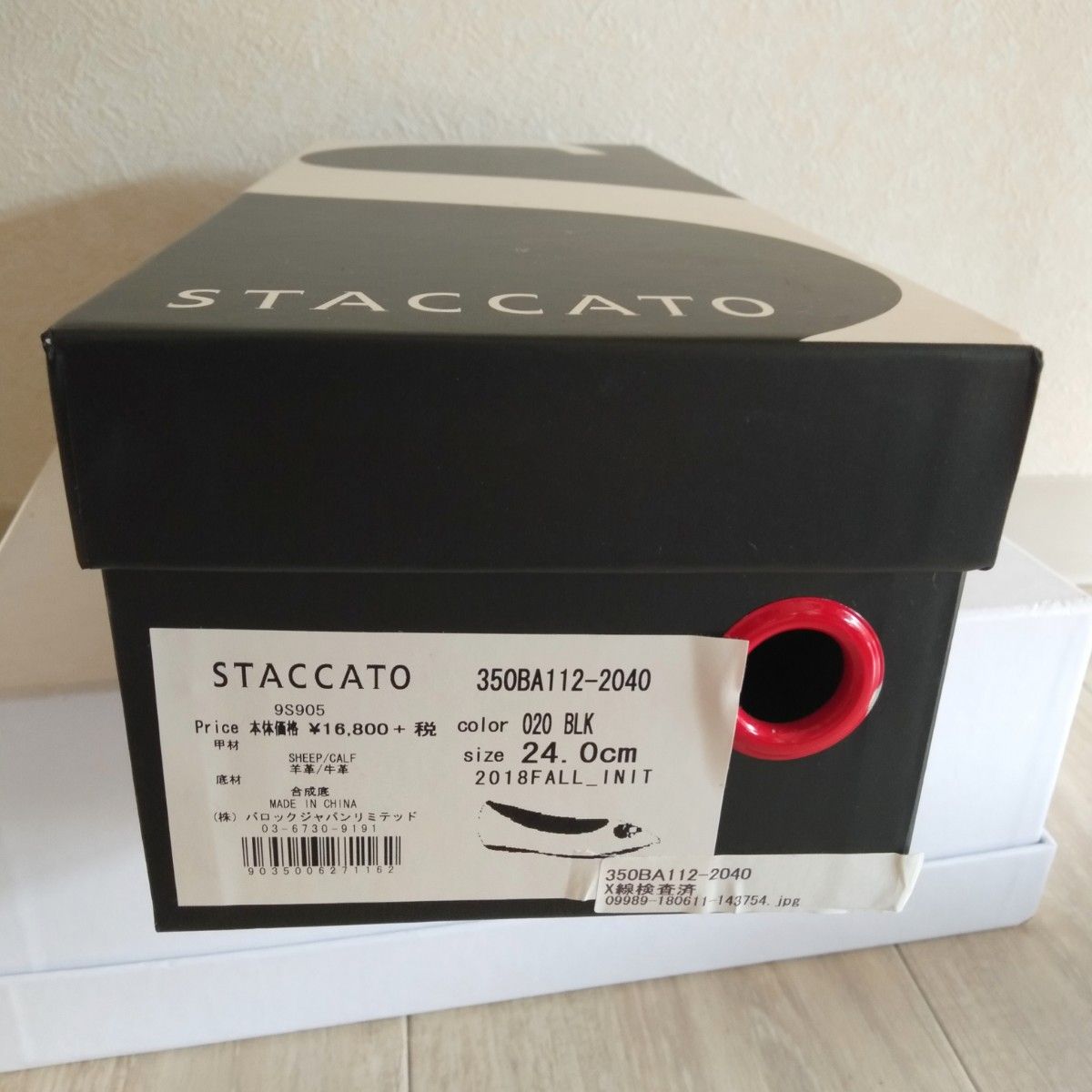【STACCATO】クラブ ローヒールレザー パンプス 箱有