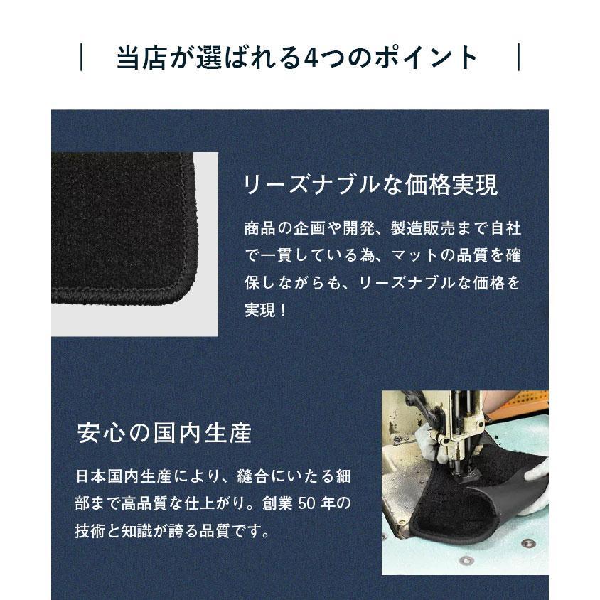 三菱 デリカD:5 デリカ D5 CV系 8人 フロアマット カーマット ステップ マット カーペット ディーゼル 日本製 無地_画像3