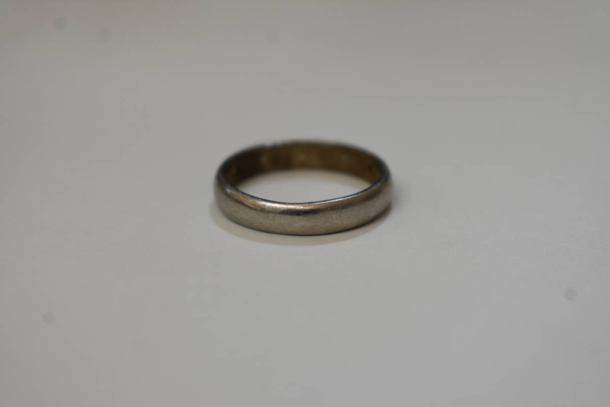 うぶ品 PM刻印 石付リング プラチナ 指輪 約３．２ｇの画像4