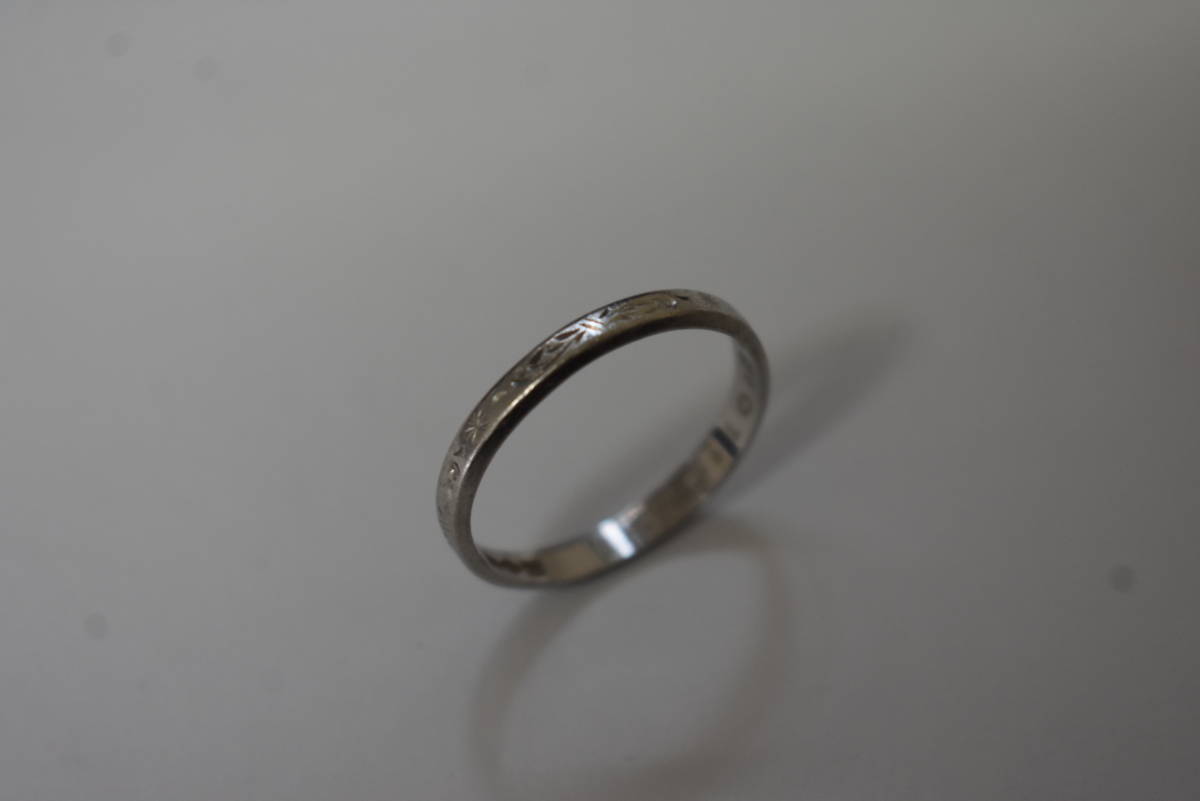 うぶ品 Pt900刻印 リング プラチナ 指輪 約３ｇ つぶしの画像3