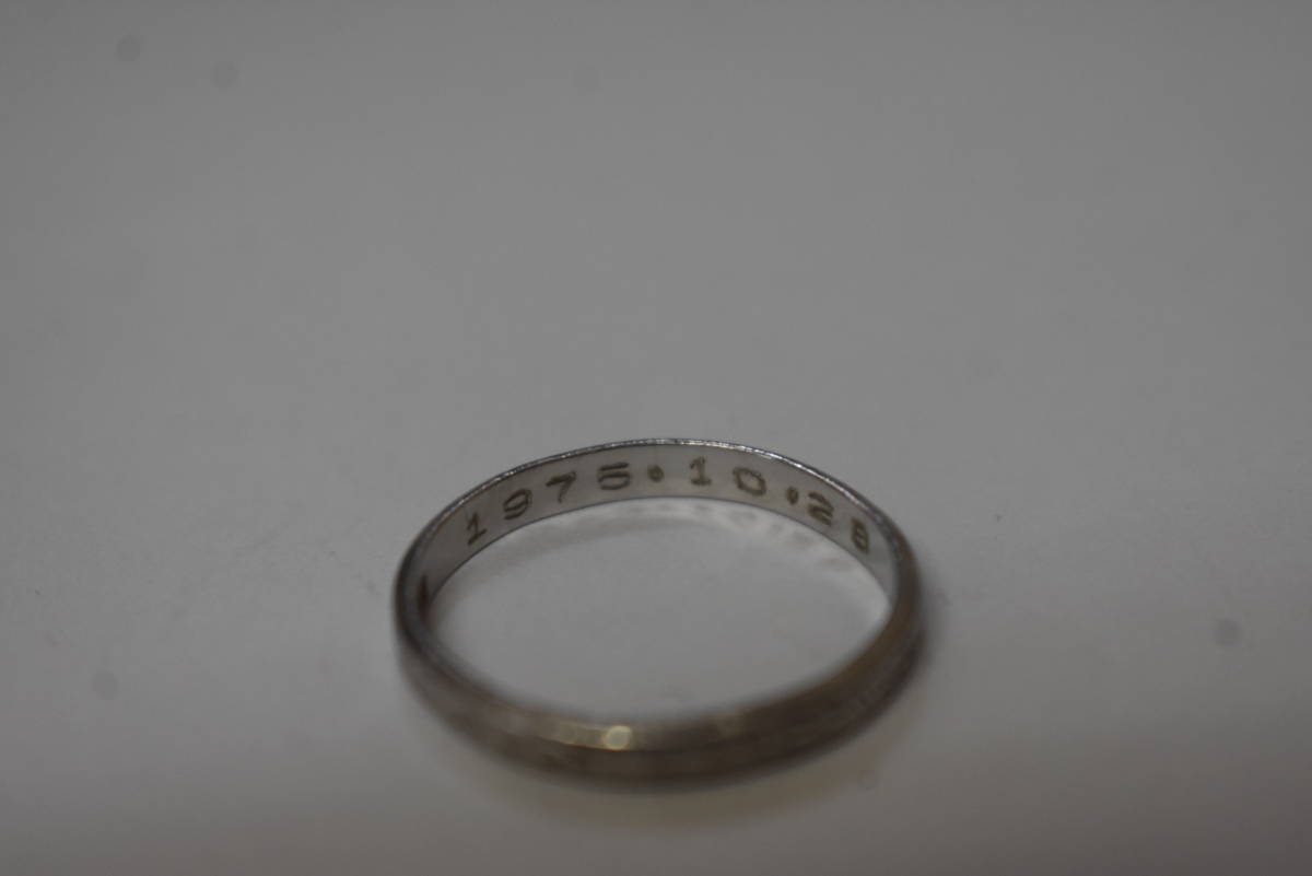 うぶ品 Pt900刻印 リング プラチナ 指輪 約３ｇ つぶしの画像7