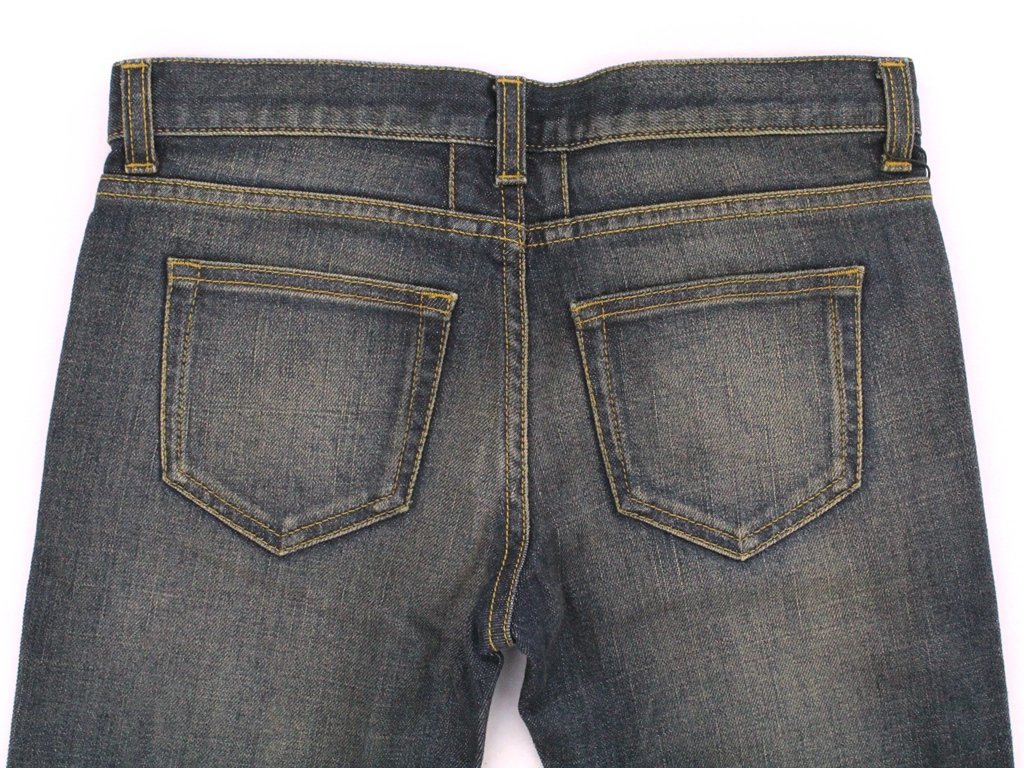 12万新品◇ 26【サンローラン】 エディ 濃青系ウォッシュ&ひげ加工