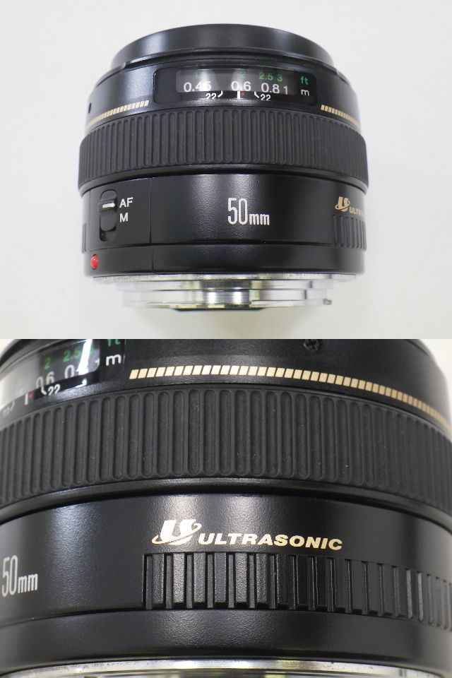 x3E027R- Canon キャノン CANON LENS EF 50mm 1:1.4 ULTRASONIC ウルトラソニック カメラレンズ 動作確認済みの画像4