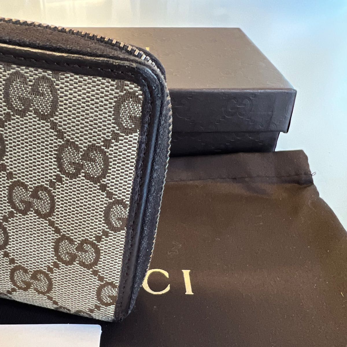 www.haoming.jp - 未使用に近い‼️ グッチ GUCCI 長財布 GGキャンバス