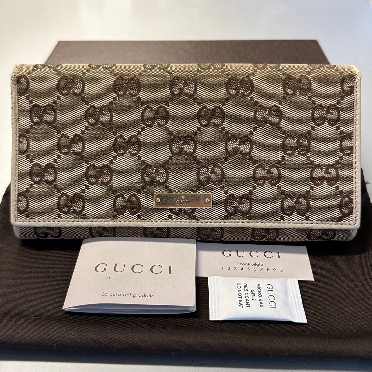 未使用に近い‼️ グッチ GUCCI 財布 長財布 グッチョリ GGキャンバス