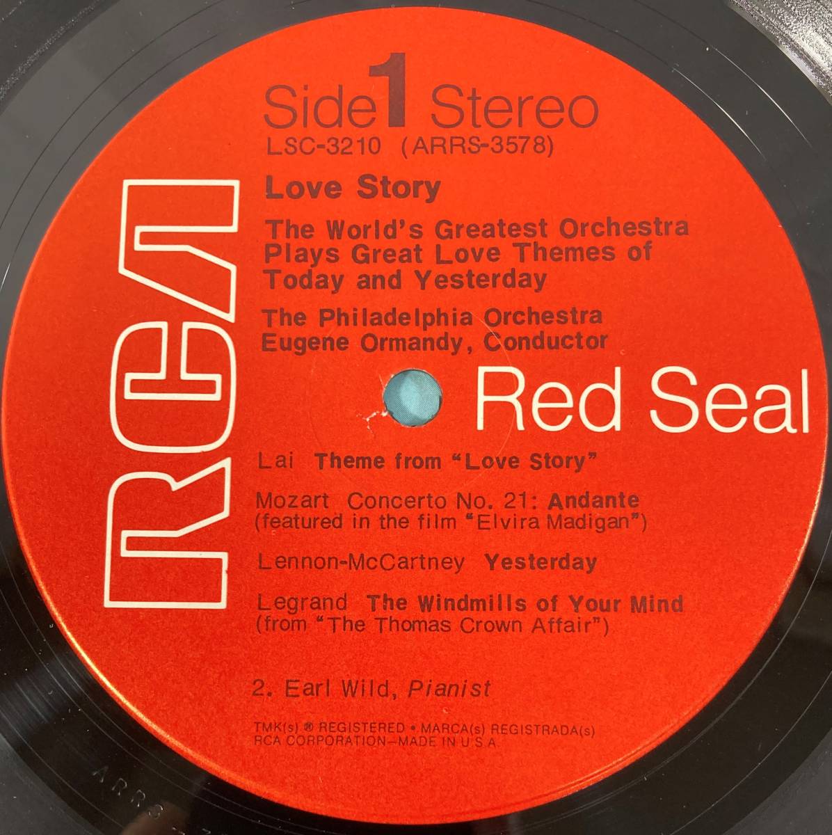 ユージーン・オーマンディ(Eugene Ormandy) conducts The Philadelphia Orch / LOVE STORY 米盤LP RCA LSC-3210 STEREO 未使用に近いの画像4