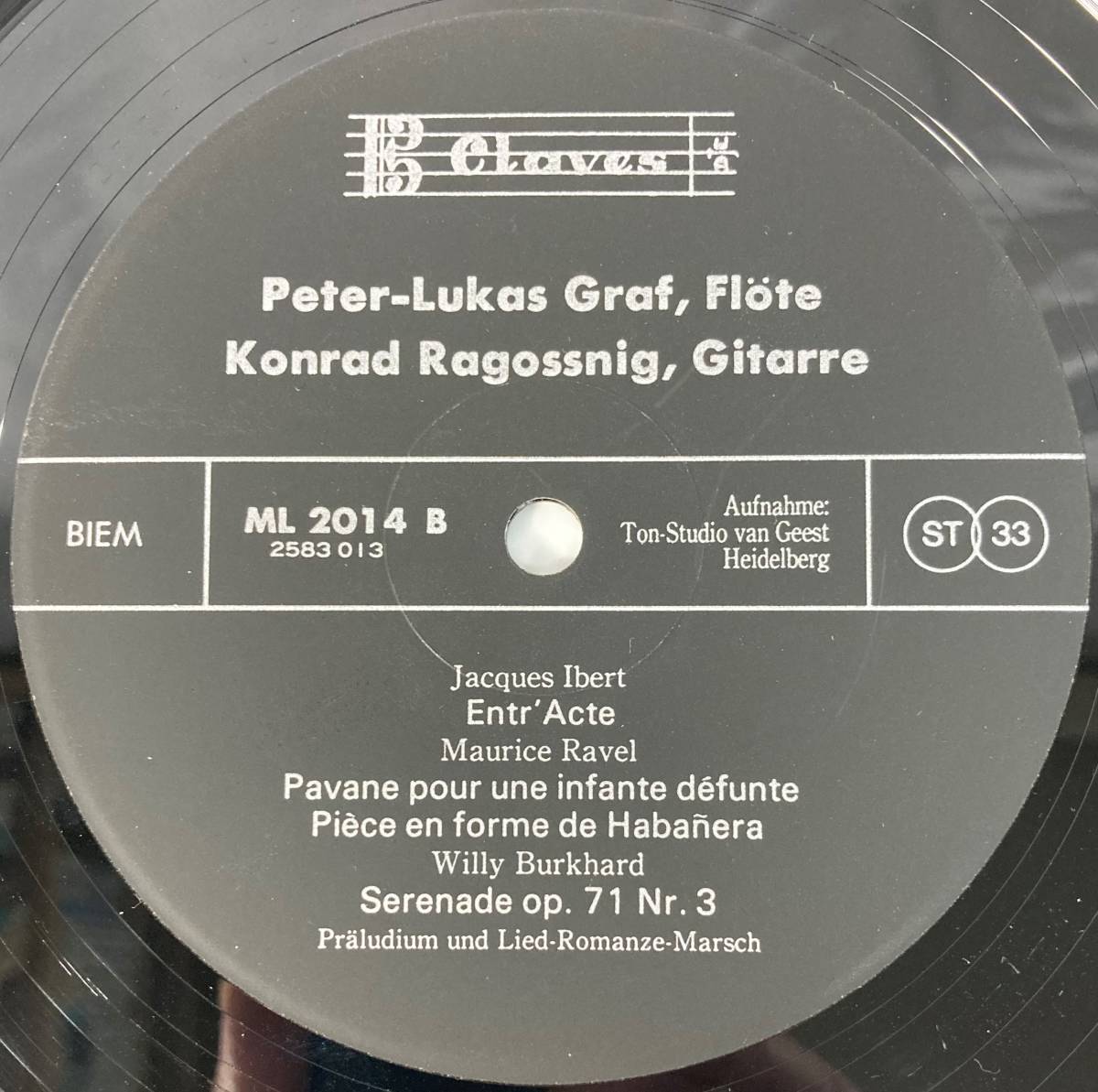 ペーター・ルーカス・グラーフ (Peter-Lukas Graf) & コンラート・ラゴスニッヒ (Konrad Ragossnig) / 国内盤LP PO ML 2014 帯無し_画像6