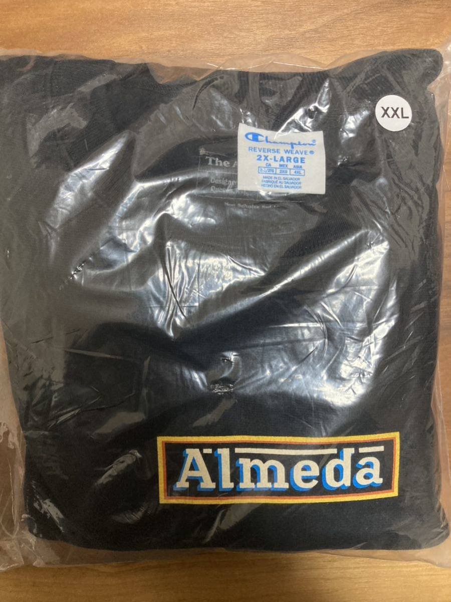 送料無料 XXL 新品 The Almeda Club The Apartment Box Logo Crewneck black ブラック 黒 champion reverse weave アルメダ アパートメント