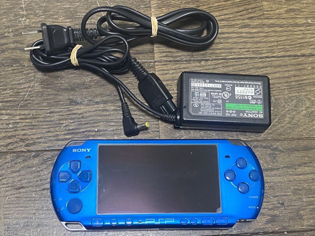 【驚きの価格が実現！】 USED プレイステーションポータブル PSP 3000 ブルー PSP3000シリーズ