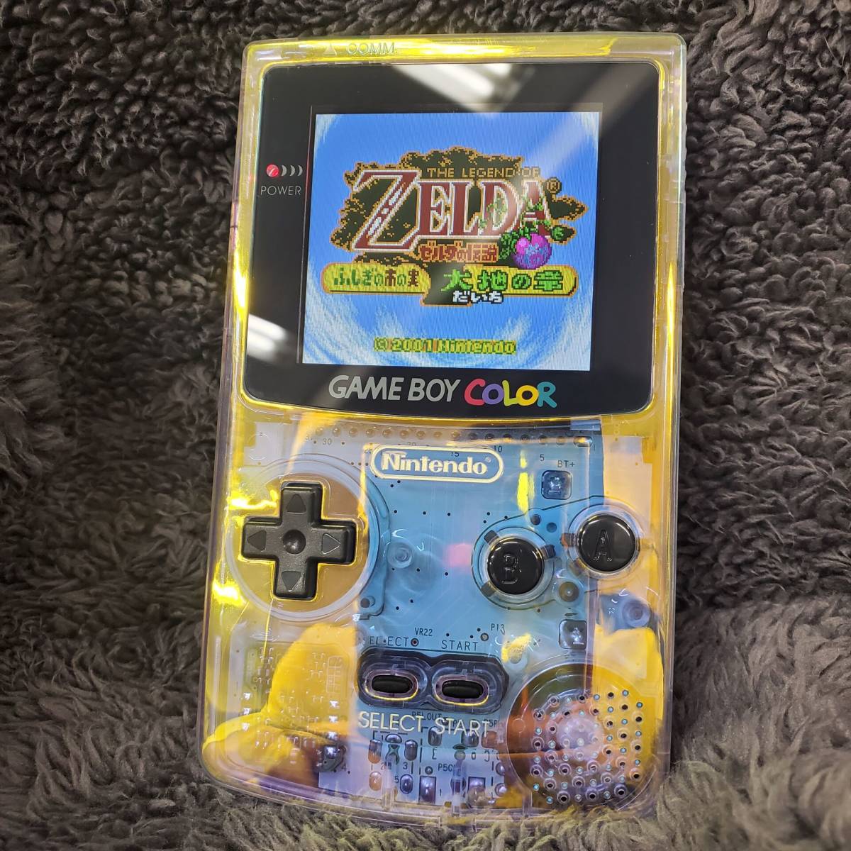 IPS液晶バックライト改造 ゲームボーイカラー本体 オーロラ B