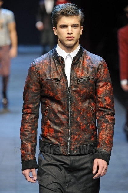 DOLCE&GABBANA Gackt着用 レザーボンバージャケット 46 | www.nytf1.org