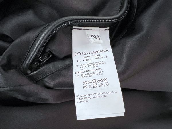定価124万円 DOLCE&GABBANA レザーブルゾン 48 | paradaabogados.com