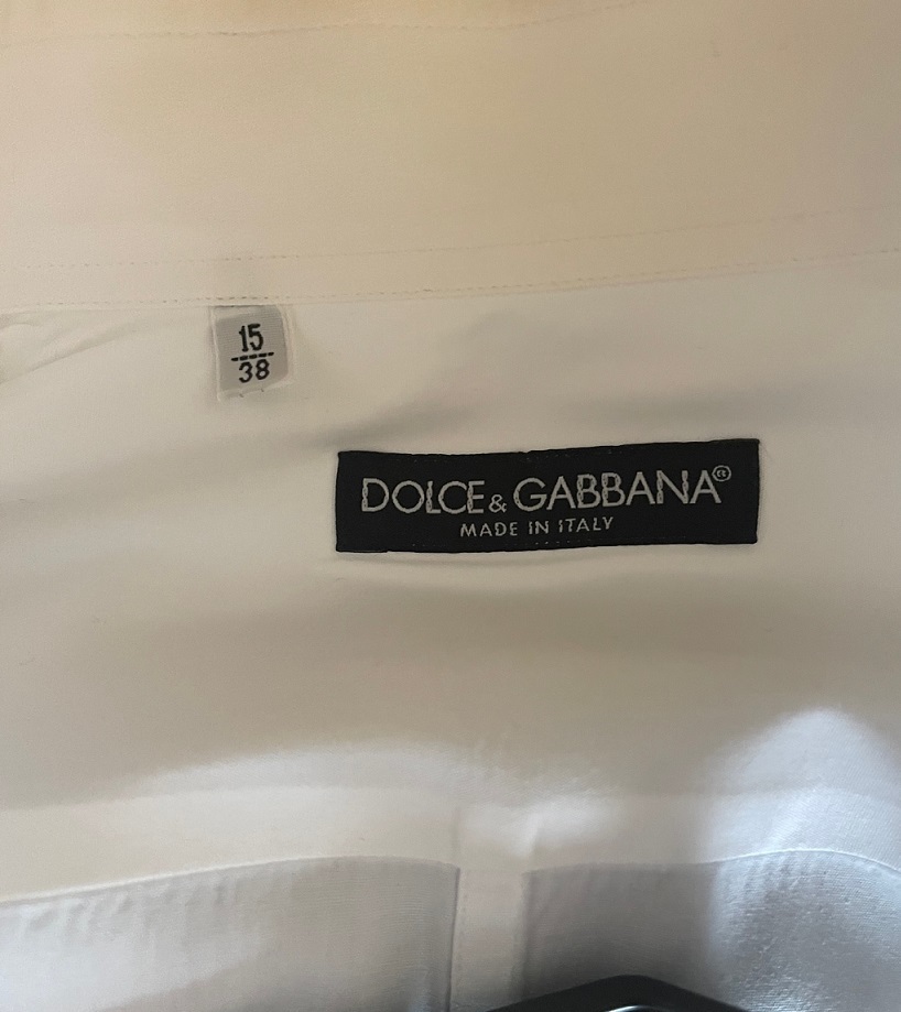 DOLCE&GABBANA ドルチェ＆ガッバーナ 長袖シャツ 38　冠婚葬祭　即決　送料無料_画像3