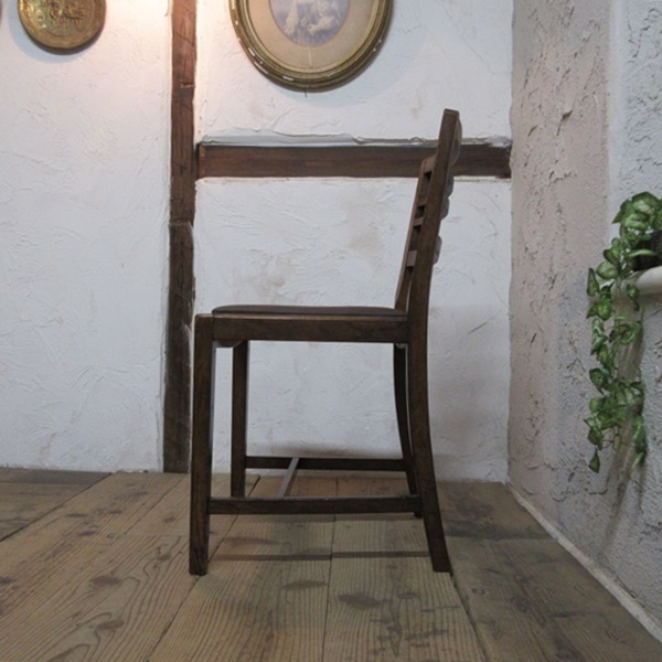 イギリス アンティーク 家具 CC41 ダイニングチェア 椅子 イス 店舗什器 カフェ 木製 オーク 英国 DININGCHAIR 4220e_画像7