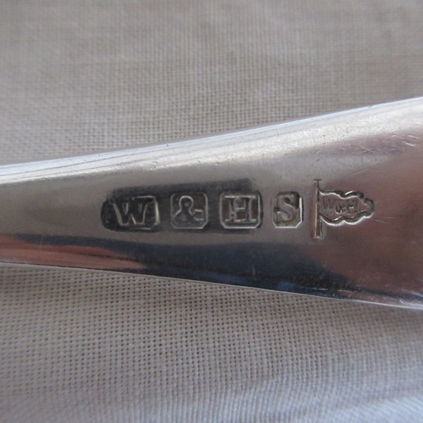 イギリス製 WALKER & HALL シェフィールド E.P.N.S A1 テーブルフォーク 2本 フォーク アンティーク雑貨 英国 tableware 1932sb_画像5